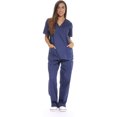 thumbnail image 1 of Women's Scrub Sets Six Pocket Medical Scrubs (V-Neck with Cargo Pant), 1 of 5
