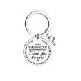 thumbnail image 1 of Up to 65% Off Creative DIY To My Daughter Stainless Steel Last Name 26 Letter Keychain 2.5cm Necklace Rings Earring Jewelry on Clearance, 1 of 4