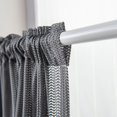 thumbnail image 4 of Goory Short Valance Semi-sheer Half Window Curtain Rod Pocket Panels Kitchen Curtains Decor Modern Treatment Simple Tiers Gray W:29''x H:16'', 4 of 5