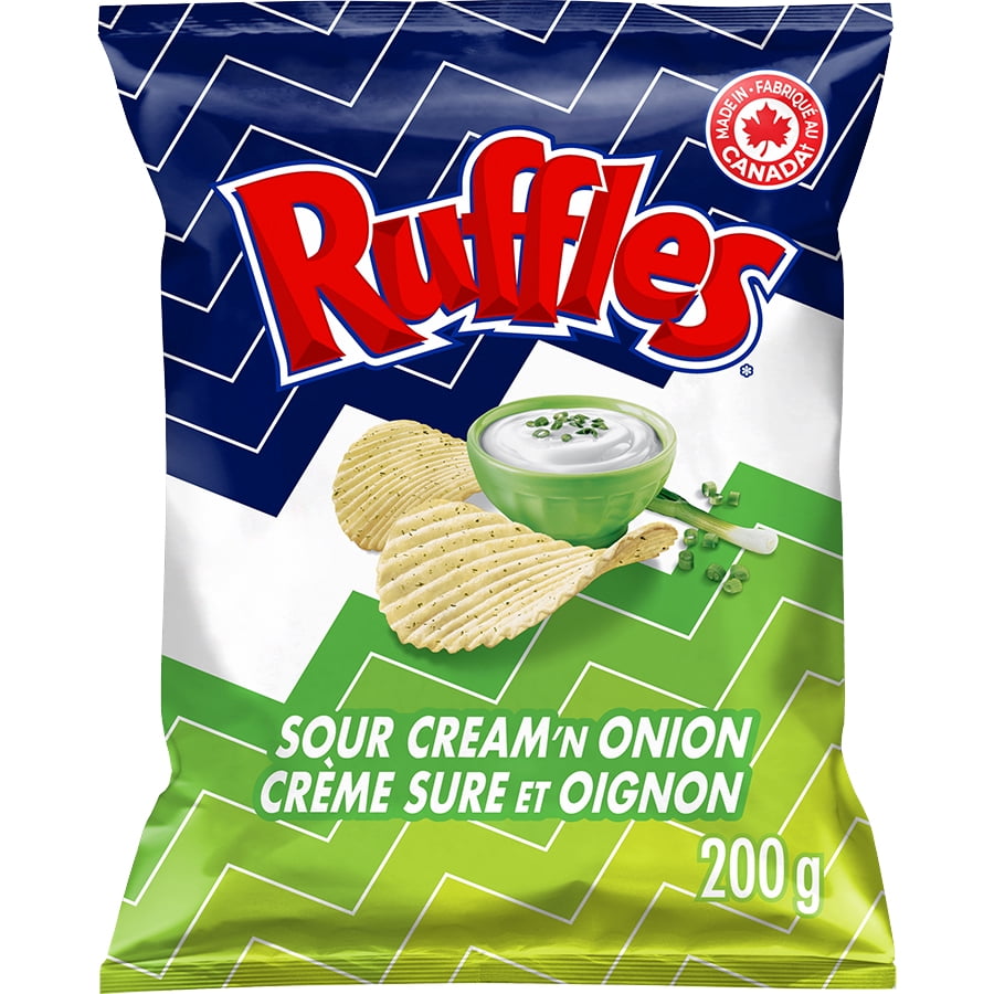 Ruffles Sour Cream & Onion floavured Potato Chips
