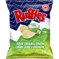 thumbnail image 1 of Ruffles Croustilles Saveur Crème sure et oignon, 1 of 10