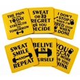 thumbnail image 1 of Inkdotpot Set of 6 Drink Coasters Easy Clean 4-inch SquareCoastersCork Base-Reusable- Quotes, 1 of 8