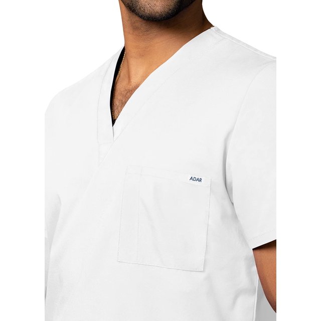 Adar Universal Unisex Scrubs - V Neck Tunic Scrub Top