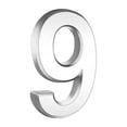thumbnail image 1 of Dvkptbk Plastic Digital Stickers 3 Inch Silve Modern House Numbers Mailbox Numbers 0-9 Self-Adhesive Street Door Home Address Metal Numbers for Outside or Inside Signs Easy Install Home Decor, 1 of 2