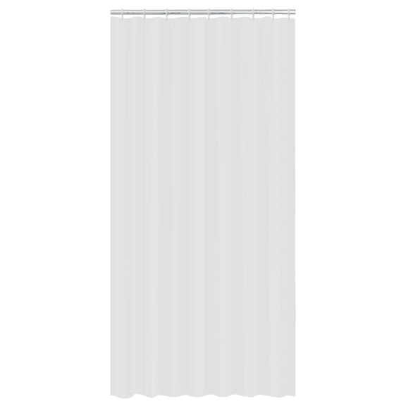 Mainstays Water Repellent Fabric Shower Curtain Liner, White
