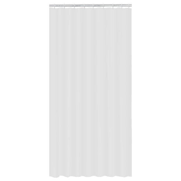 Mainstays Water Repellent Fabric Shower Curtain Liner, White