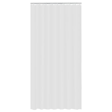 Mainstays Water Repellent Fabric Shower Curtain Liner, White