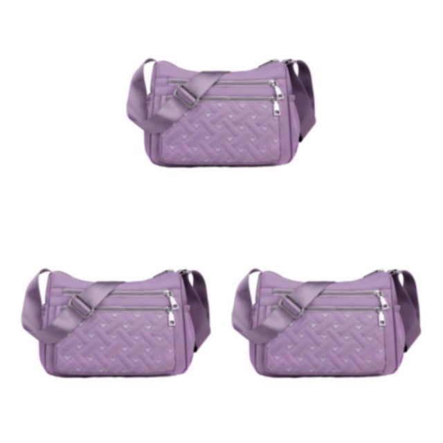 Maytalsory Crossbody Bag Premium For Multipurpose Large Capacity Polyester Messenger Bag Premiun Multiple Occations Gift light purple 3Set
