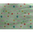 thumbnail image 4 of oneOone Georgette Viscose Fabric Insect|Balloon & Clouds Nature Print Sewing Fabric BTY 42 Inch Wide, 4 of 4