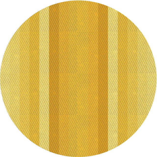 Ahgly Company Tapis d'Intérieur Lavable en Machine Carré Jaune Transitionnel, 3 Pieds Carré