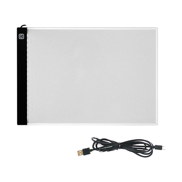Ultra-thin A4 LED Light Box Writing Painting Tracing Board Copy Pad Panel Drawing Tablet Sketch Boards Art Artcraft Stencil with 3 Level Adjustable Brightness