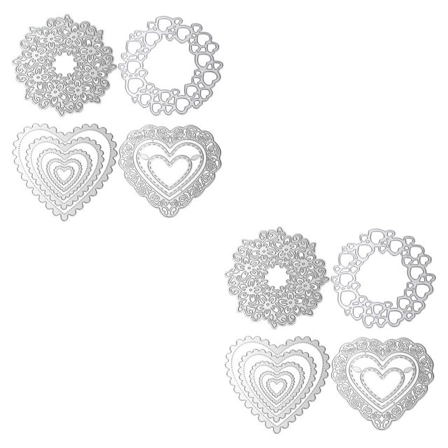 Shengyu 1 Set Cutting Dies Stencil DIY Dies Cutter High-strength Template Molds As shown 2Set