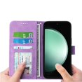 thumbnail image 4 of Wallet Case for Xiaomi Redmi A7 Pro Flip Phone Case with Card Slots, Cash Pocket, Kickstand, Magnetic Closure & Wrist Strap, TPU Soft Shell Cover Purple, 4 of 6