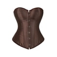 thumbnail image 1 of Fortune Bustier Corset Grande Taille pour Femmes Bustier en Satin Taille Cintrée Lacé Rétro Corset sous-Poitrine S-6TG, 1 of 3