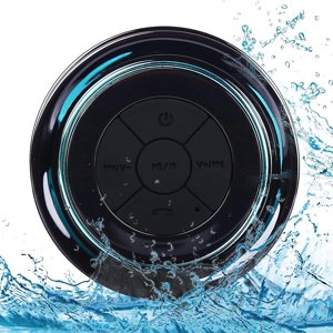 Haut-parleurs Bluetooth portatifs, Haut-Parleur Bluetooth sans fil étanche, Radios de douche, haut-parleur portable avec FM Radio, Bluetooth 5.0, IPX7 Imperméable, Pai
