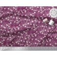 thumbnail image 2 of Soimoi Poly Georgette Fabric Geometrical Check & Aster Floral Print Fabric by Yard 52 Inch Wide, 2 of 3