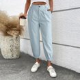 thumbnail image 1 of WILLBEST Womens Jeans Women's Solid Color Zipper Slacks with Angled Pockets Women Cargo Work Pants, 1 of 5