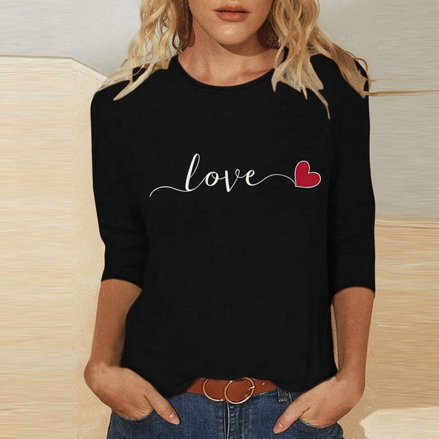 Blouses pour Femmes Grande Taille Hauts pour Femmes Grande Taille Hauts à Manches 3/4 pour Femmes Manches 3/4 Hauts pour Femmes Vêtements Grande Taille pour Femmes (TTG)