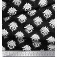 thumbnail image 2 of Soimoi Polyester Crepe Fabric Floral Block Decor Fabric Printed Yard 52 Inch Wide, 2 of 3