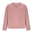 thumbnail image 3 of GigrtiJin Mens Long Sleeve T-Shirt Casual Fall V Neck Solid Color Tops Blouses Plus Size Basic Pullover Undershirt, 3 of 6