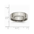 thumbnail image 2 of Ladies or Mens Chisel 6mm Comfort Fit Titanium Wedding Band Ring with Beveled Edge, 2 of 6