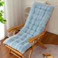 thumbnail image 2 of SLYNSHome Clearance Lounger Cushions for Outdoor Furniture Rocking Chair Cushions for Indoor Rocker Non-Slip Soft Chair Pads - Blue, 2 of 6