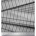 thumbnail image 2 of Soimoi Rayon Crepe Fabric Window Pane Check Print Fabric by Yard 46 Inch Wide, 2 of 3