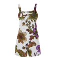 thumbnail image 5 of Pisexur Combinaison Casual Plus de Taille pour Femmes Summer Floral Sans Manches Barboteuse Sangle Spaghetti Réglable en Vrac Short Extensible une Pièce Combinaisons avec Poches S-3XL, 5 of 5