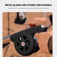 thumbnail image 2 of EGNMCR Handheld Barbecue Fans, Portable Barbecue Fans With Manual Processing Speed Control And Metal Fan Blades, Outdoor Barbecue Fire Box, Camping And Hiking Picnics Hand operated blower, 2 of 3