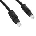 thumbnail image 3 of 2X Digital Fiber Optical Optic Audio SPDIF DVD TosLink Cable Lead Cord Length:2M,2 x Cable Lead,black, 3 of 8