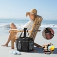 thumbnail image 1 of EGNMCR Sacs de Plage, Imperméables et Résistants au Sable, Sac de Plage en Maille pour Piscine, Sac de Plage, Sac de Jouets, Sac de Rangement pour Courses, 1 of 8