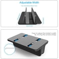 thumbnail image 2 of DURAMEX (TM) Support Vertical pour Ordinateur Portable [Taille Ajustable], Support de Bureau en Aluminium avec Station d'Accueil Ajustable, pour Tous les Ordinateurs Portables MacBook, Surface, Chromebook et de Jeu (jusqu'à 17,3 Pouces), Noir, 2 of 8