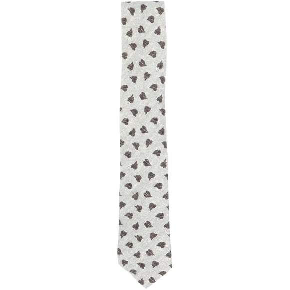 Gierremilano Men's Beige / Brown Wool Leaf Necktie - One Size