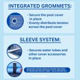 thumbnail image 3 of Swimline Hydrotools Super Guard Winter Cover for 30 x 50 Ft Above Ground Pools, 3 of 7