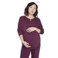 thumbnail image 4 of Paisley Sky Maternity Long-Sleeve Lounge Henley, 4 of 6