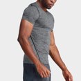 thumbnail image 4 of CHGBMOK Golf Shirts for Men Solid Color Drying Sport Train Short Sleeved Round Neck Sizes S-2XL, 4 of 5