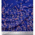 thumbnail image 2 of Soimoi Poly Georgette Fabric Leaves & Berries Panel Fabric Prints by Yard 52 Inch Wide, 2 of 5