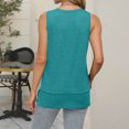 thumbnail image 3 of Pisexur Blouses pour Femmes Décontractées Mode Printemps/été Col Rond T-shirt Uni Manches Courtes Blouse Vert Menthe,G, 3 of 4