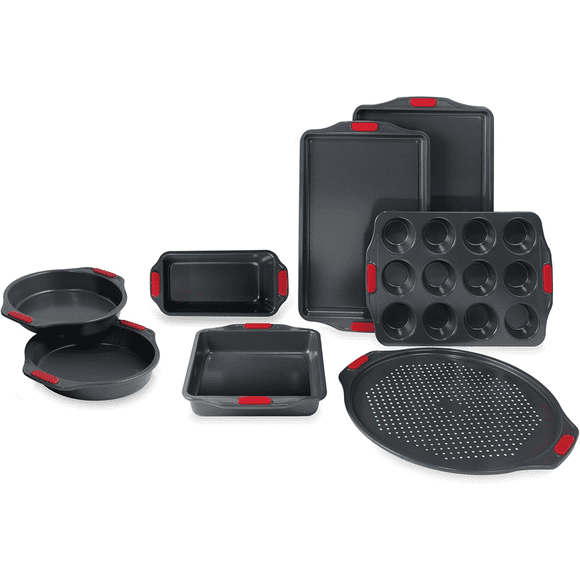 Lagostina L404400408 Ensemble de 8 Pcs de Moules en Acier au Carbone