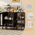 thumbnail image 1 of Kojooin Buffet Moderne avec Rangement à Porte en Verre, Tiroirs et Tablettes Ajustables pour Cuisine Ou Salle à Manger, 1 of 8