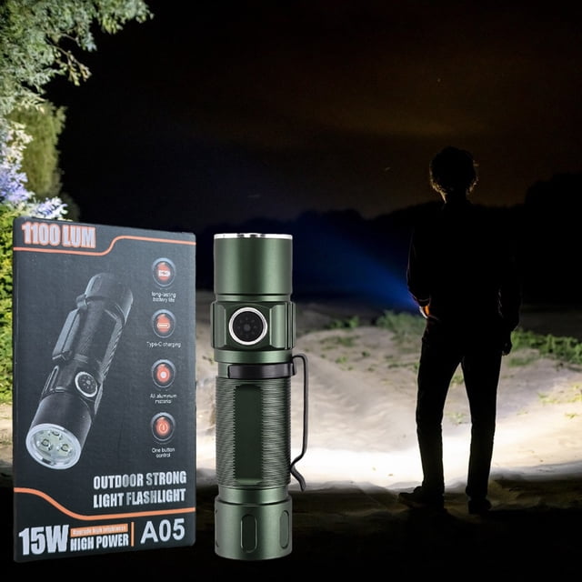 HOARBOEG 3LED Flashlights High Powered Super Bright Flashlight Rechargeable 5 Modes Lights For Emergency Outdoor Home Camping Hiking Gift