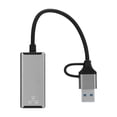 thumbnail image 3 of Adaptateur Type C vers Ethernet USB-C, Adaptateur USB A vers RJ45 Plug And Play, Adaptateur RJ45 pour Ordinateurs Portables, Téléphones Mobiles, Tablettes, 3 of 8