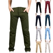 RKSTN Mens Pants Straight Leg Jeans for Men Slightly Stretchy Trendy Flattering Denim Pants with Pockets