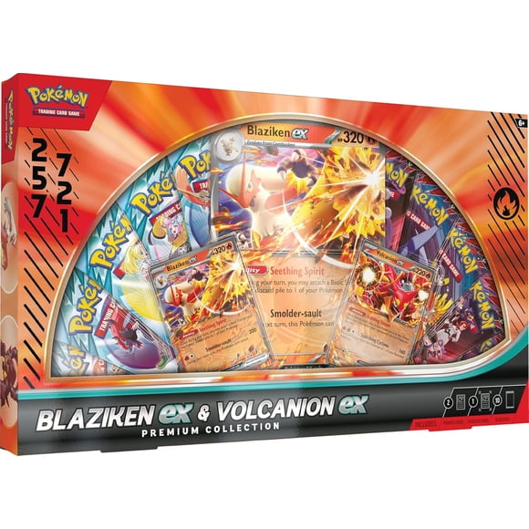 Pokémon JCC : Blaziken Ex et Volcanion Ex Collection Premium 2025 Amazon