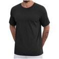 thumbnail image 2 of Gspmoly Chemise pour Homme, T-Shirt de Sport Uni Décontracté à Manches Courtes et Col Rond pour Homme, Hauts d'Été jusqu'à 70 % de Rabais, 2 of 4