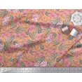 thumbnail image 2 of Soimoi Satin Silk Fabric & Orchids Floral Decor Fabric Printed Yard 42 Inch Wide, 2 of 3
