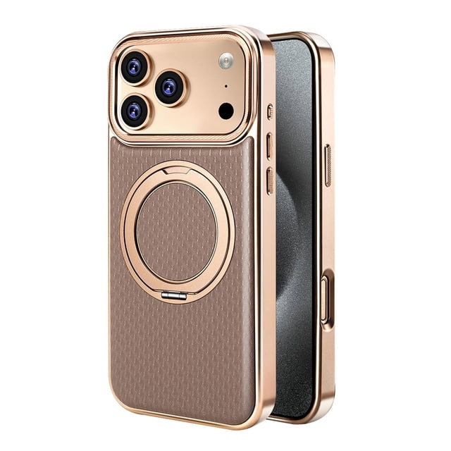 Case For IPhone 17 Pro Max/17 Pro/17 Air/17, Luxury Leather Case Slim Kickstand Cover Magnetic Wireless Charging Shell