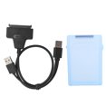 thumbnail image 2 of ABS  Box, Dual Way Opening Hard Disk Cable  For 2.5in  HDD SSD White,Gray,Blue,Red,Green, 2 of 8