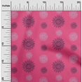 thumbnail image 1 of oneOone Silk Tabby Fabric Spiral & Floral Block Decor Fabric Printed BTY 42 Inch Wide, 1 of 4