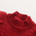 thumbnail image 4 of Robe Tricotée pour Filles 1-6T Bébé Automne Hiver Robe Chandail Douce Jupe Tutu Décontractée Robe Chandail Manches Longues Tricotée Unie, 4 of 7